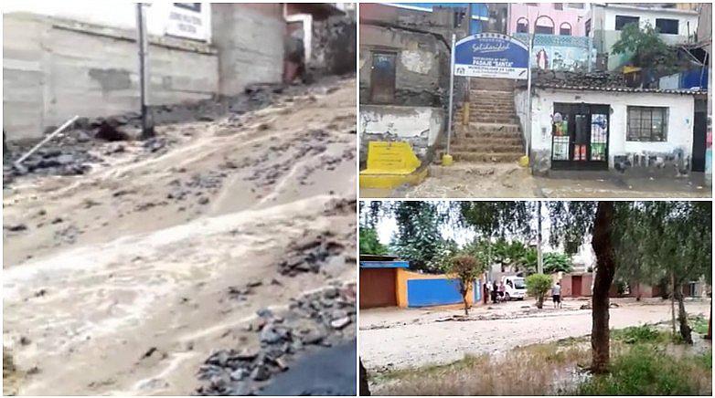 Chosica: cinco dramáticas imágenes del nuevo huaico que acaba de caer (VIDEOS)