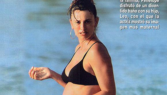 Penélope Cruz luce su embarazo en el Caribe