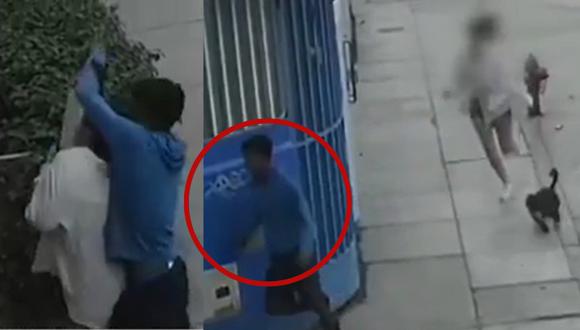 Jovencita persiguió a ladrón que le arrebató su celular. Foto: América Noticias