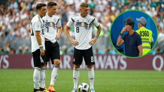 Joachim Löw, técnico de Alemania  volvió a tener repulsivo comportamiento en la cancha