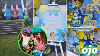 Natalie y Yaco celebraron los 9 años de su hijo con espectacular fiesta en la piscina de su mansión