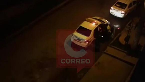 Huancayo: Pareja golpea y patea a policías en puerta de hotel [VIDEO] 