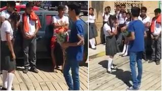 Quiso que sea su enamorada y se atrevió con osada propuesta de amor (VIDEO)