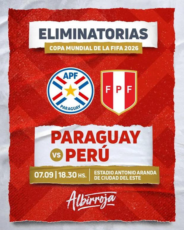 Perú vs. Paraguay equipo local confirma fecha y hora del partido debut