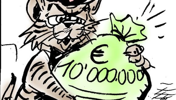 Un gato italiano se convierte en magnate