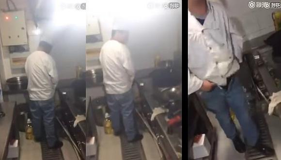 ​YouTube: graban a chef orinando en cocina y sonríe al ser descubierto (VIDEO)