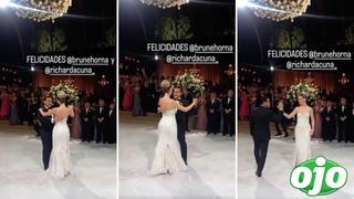 Así fue el primer baile de Brunella Horna y Richard Acuña como esposos | VIDEO