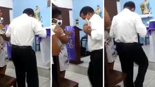 Coronavirus: Hombre se pone a bailar en plena misa tras varios días en cuarentena | VIDEO