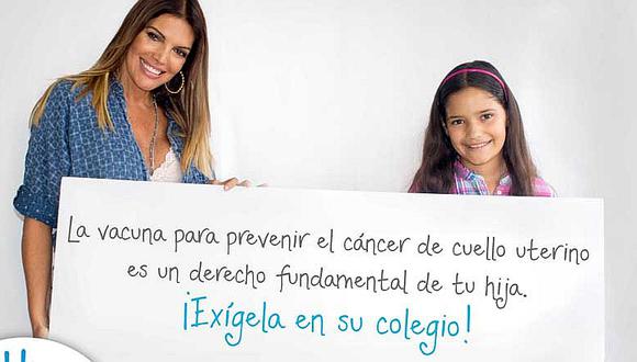 Jessica Newton pide a padres vacunar a sus hijas para prevenir cáncer de cuello uterino      