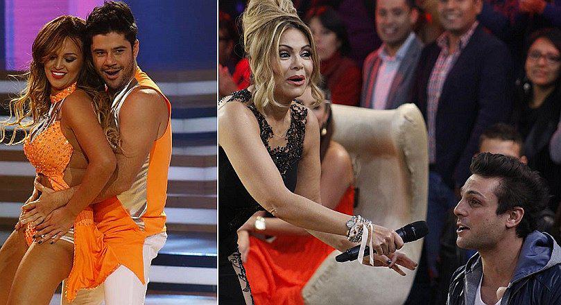​El Gran Show: Angie Arizaga debutó con sexy baile y Nicola Porcella reaccionó así