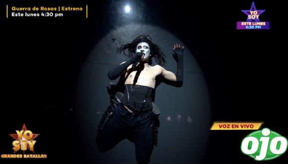 Imitador de Marilyn Manson volvió a “Yo Soy” por su revancha. (Foto: Captura Latina)
