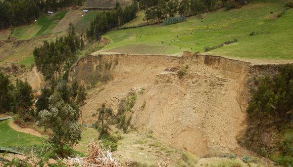 La Libertad: Según Ingemmet, el territorio estudiado es considerado de muy alto peligro, por deslizamientos, derrumbes y erosión de laderas. (Foto: Ingemmet)