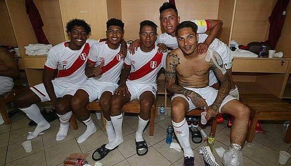 ¡Eufóricos! Así celebró la selección peruana el 4 a 1 en los vestuarios (FOTOS)