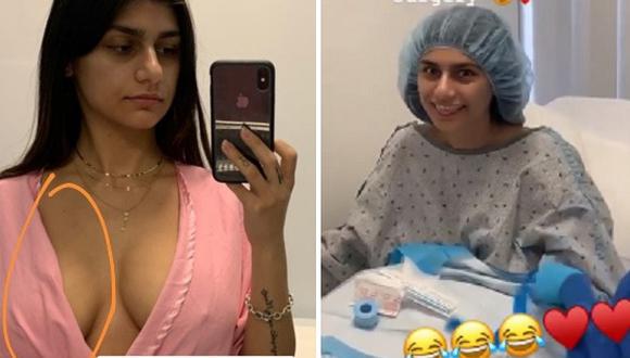 Mia Khalifa se somete a cirugía de senos y comparte estado de salud (VIDEO)