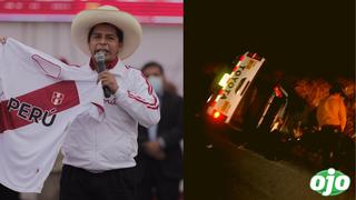 Pedro Castillo: así quedó la camioneta que trasladaba simpatizantes de Perú Libre tras accidente  | FOTOS
