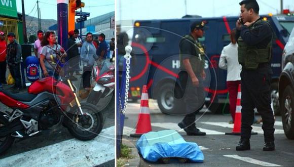 ​Moto se despistó dejando una mujer muerta y un herido (FOTOS)