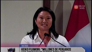 Keiko Fujimori: Queremos una segunda vuelta alturada y de propuestas