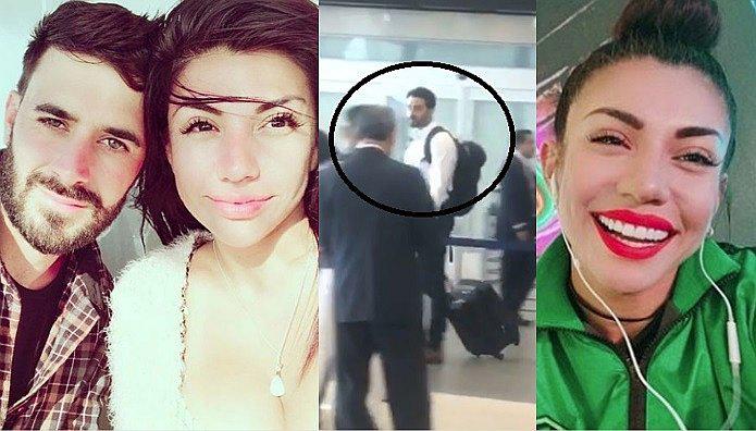 El tierno reencuentro de Diana Sánchez y su saliente americano en el aeropuerto (FOTO Y VÍDEO)