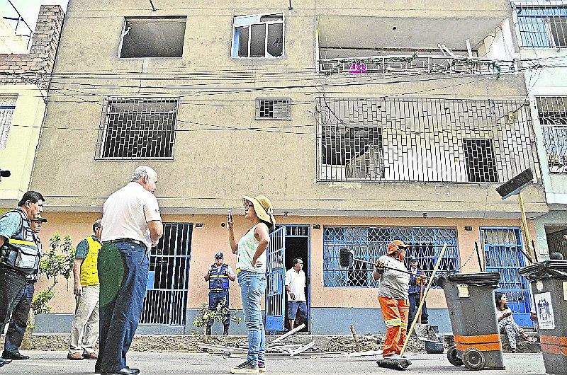 Explosión deja cuatro heridos y daña 15 casas 