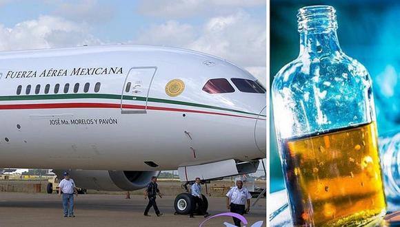 Más de 700 tequilas, vinos y whisky se bebieron en avión presidencial mexicano