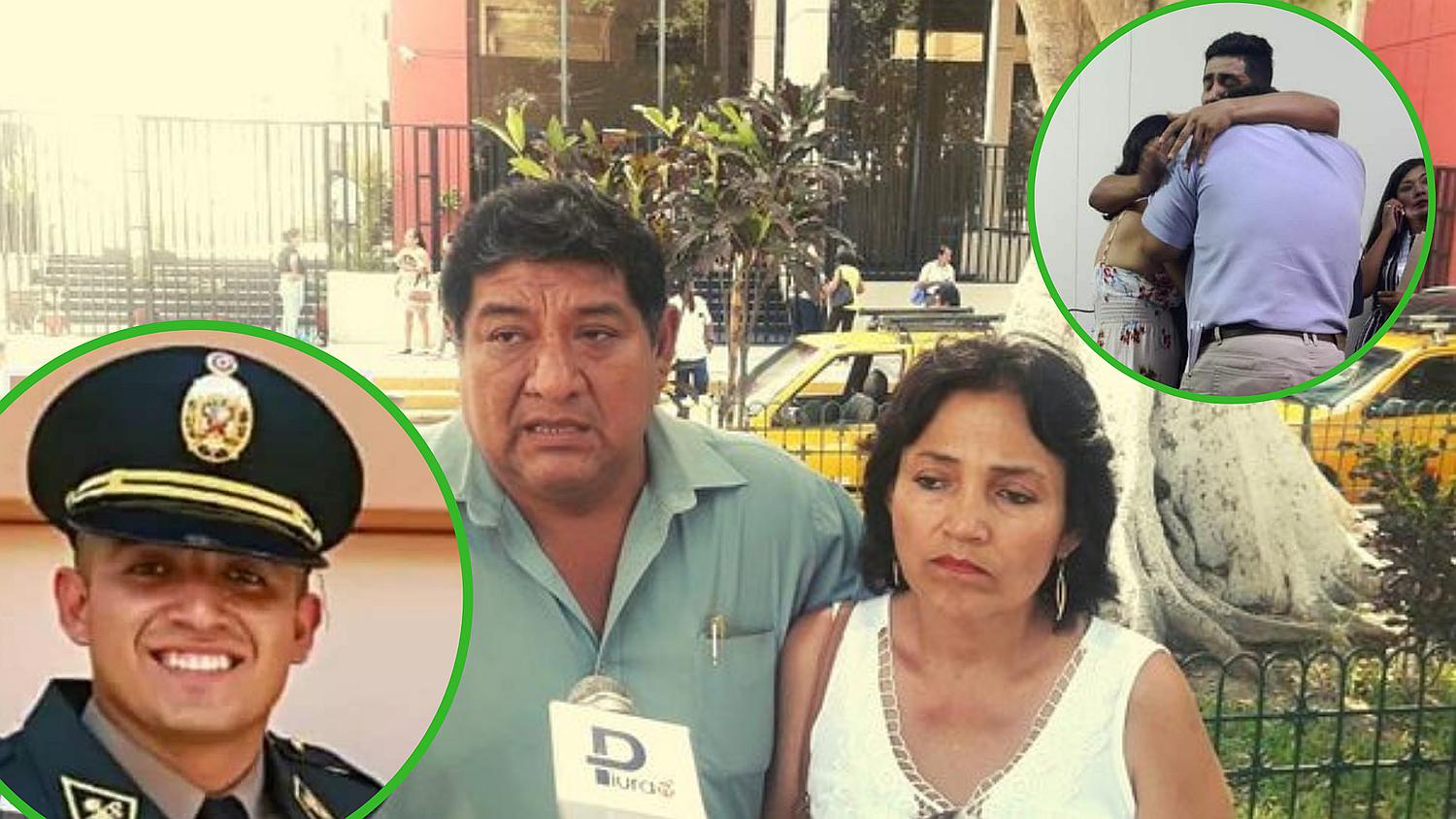 Padres de PNP Elvis Miranda Rojas lo defienden: "Ha actuado en cumplimiento de su deber"