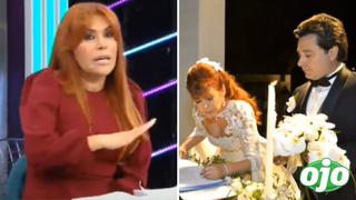 Magaly le saca ‘pica’ a Ethel Pozo: “Mi esposo me pagó la boda y hasta mis dos vestidos”