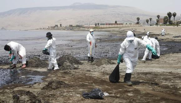 Continúan los trabajos para mitigar los efectos del derrame de petróleo de la refinería La Pampilla a cargo de la empresa Repsol. Fotos: GEC