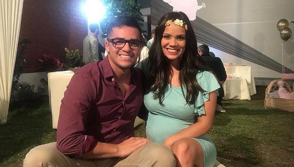 ​Andrea San Martín celebró baby shower junto a su expareja y padre de su bebé (FOTOS)
