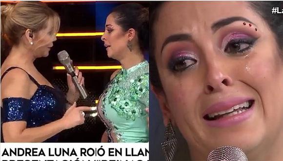 Andrea Luna rompe en llanto frente a Gisela Valcárcel: "Ha sido un error entrar a reinas"