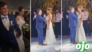 Maritere Braschi y Guillermo Acha: su esposo le cantó “Entra en mi vida”, de Sin Bandera, en su boda | VIDEO