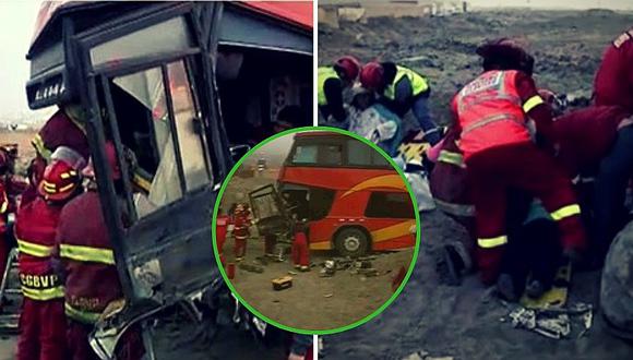 ​Bus interprovincial se despista en Pasamayo y deja cuatro personas graves (FOTOS)