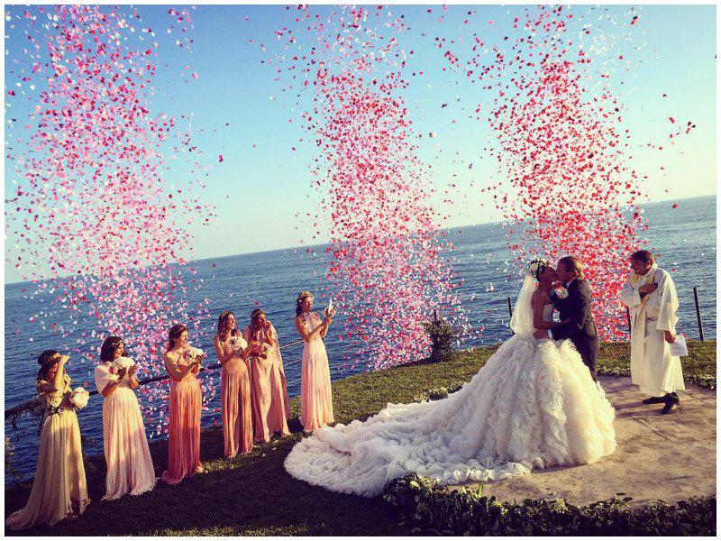 ¡Toda una princesa! ¡Mira el vestido que Giovanna Battaglia usó en su boda! [FOTOS]