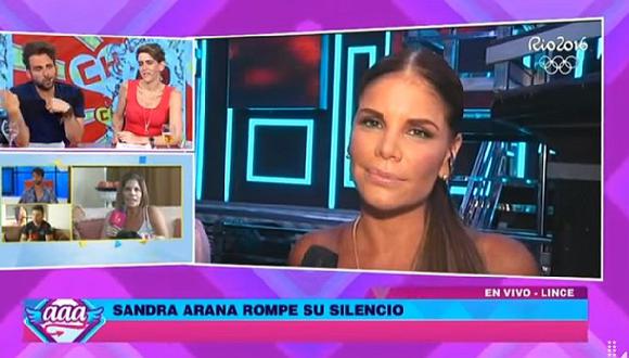 Sandra Arana reaparece y no se retracta de lo dicho sobre 'Tomate' y Pavón
