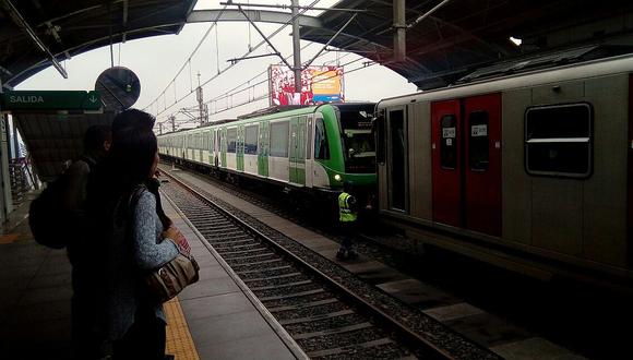 ​Metro de Lima: Tren se quedó varado en San Juan de Lurigancho