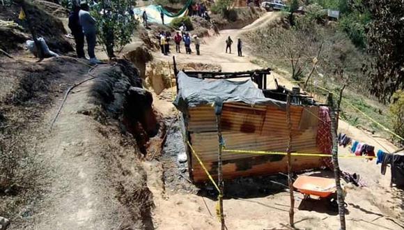 Exteriores de la vivienda donde fallecieron los 6 menores en el estado mexicano de Oaxaca. (Foto: Twitter)