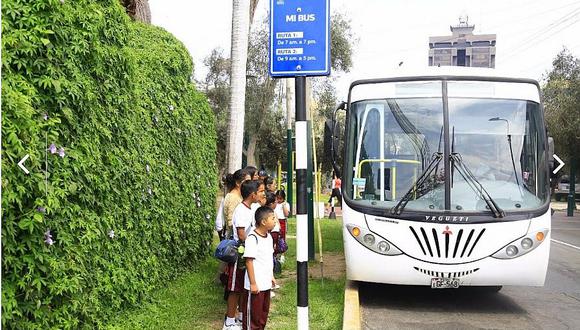 Municipio de San Isidro dispone de transporte escolar gratuito 