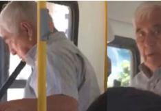Buscan a anciano que realizó actos obscenos en bus cuando estaba sentado al lado de una joven | VIDEO