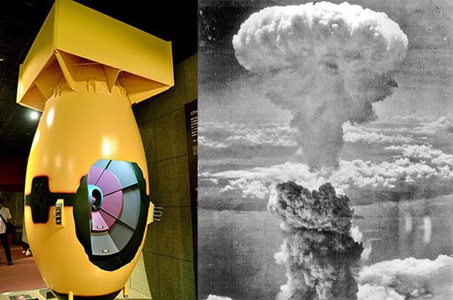 Museo de Nagasaki expone réplica de la bomba atómica en color original