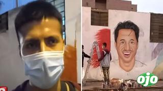 Gianluca Lapadula: joven artista le rinde homenaje a futbolista con creativo mural 