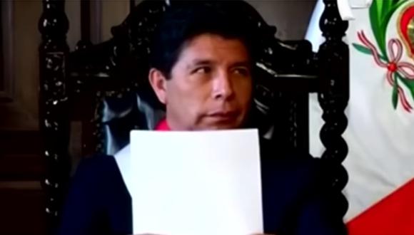 Pedro Castillo antes del golpe de Estado. (Captura Panamericana)