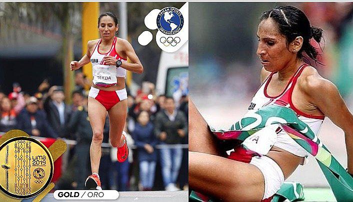 El momento que Gladys Tejeda llega a la meta por la medalla de oro│ VÍDEO