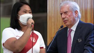 Keiko Fujimori a Vargas Llosa: “Le agradezco porque fue el primero en ponerse la camiseta del Perú”