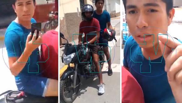 Policía tuvo que explicar a motociclista que al conducir se deben portar documentos (VIDEO)