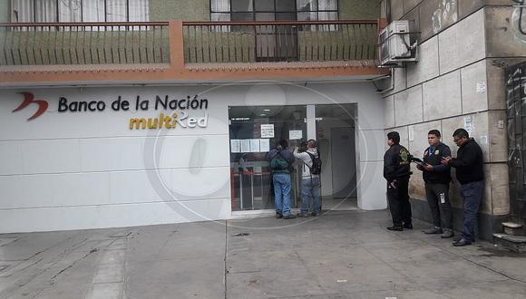 ​Banco de la Nación de Magdalena fue asaltado por banda de delincuentes