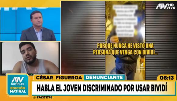 Habla joven discriminado por usar bividí. Foto: ATV Noticias