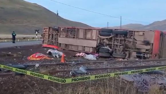 Puno: Al menos diez muertos deja accidente en carretera Juliaca - Cusco.