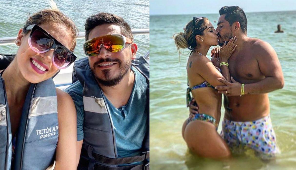 Erick Elera y su esposa disfrutan de una ‘escapada’ romántica en Colombia. (Foto: Composición Instagram)