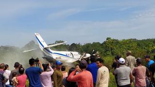 Loreto: reportan un muerto tras despiste de avioneta durante despegue que dejó varios heridos