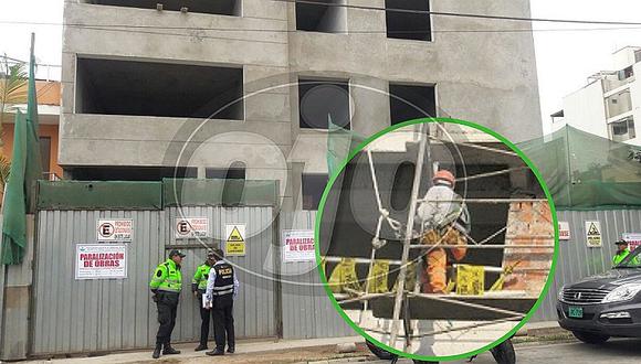 ​Obrero muere cuando trabajaba en zona del tragaluz de edificio en construcción (FOTO)