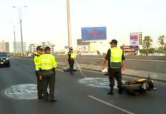 Surco: Motociclista pierde la vida en el bypass de la vía Javier Prado (VIDEO)